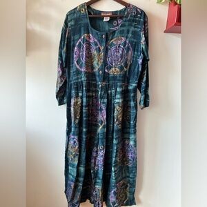 Hilltribe Designs Flowy Abstract Jumpsuit S (Fits s-m depending on desired fit)
